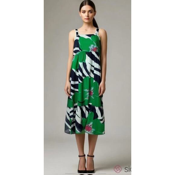 Jude Connally Sundress Midi Dress Women’s Small Floral Lace Beach Party - Picture 1 of 6